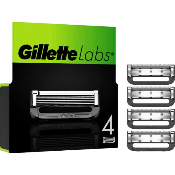 Лезвия для бритвы Gillette Labs, 4 шт. в Москве