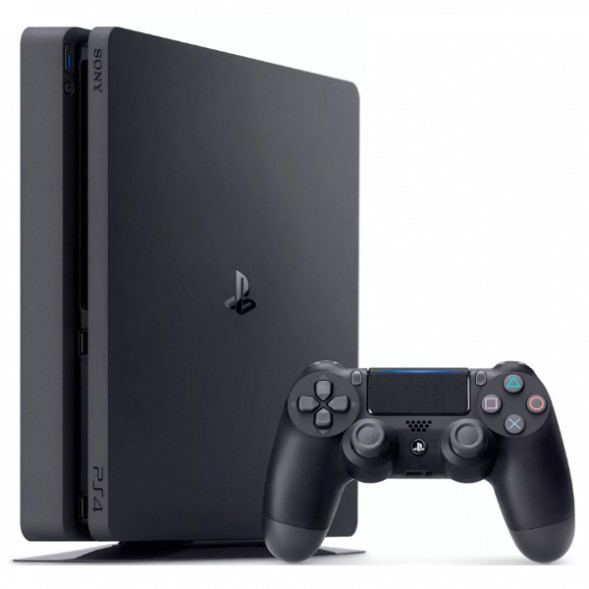 Игровая приставка Sony PlayStation 4 Slim 500 ГБ HDD, черный в Москве
