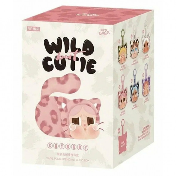 Коллекционная фигурка POP MART CRYBABY Wild But Cutie Series - Vinyl Plush Pendant Blind Box в Москве