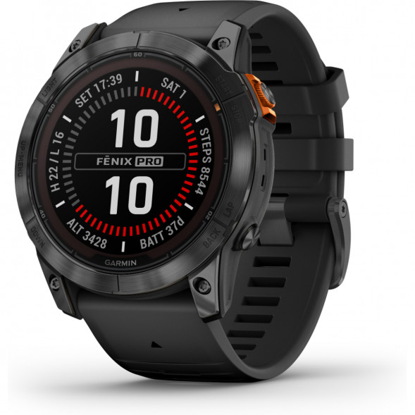 Умные часы Garmin Fenix 7X Solar серый с черным ремешком 010-02541-01 в Москве