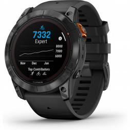 Умные часы Garmin Fenix 7X Solar серый с черным ремешком 010-02541-01