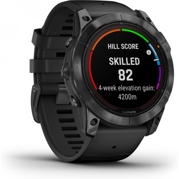 Умные часы Garmin Fenix 7X Solar серый с черным ремешком 010-02541-01 в Москве