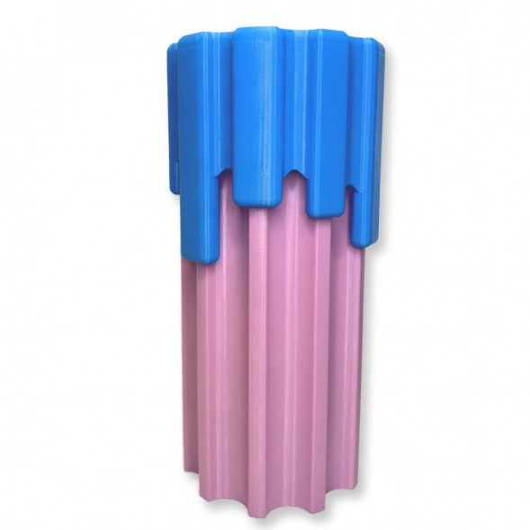 Ваза HatRom Drip, розовый - синий в Москве