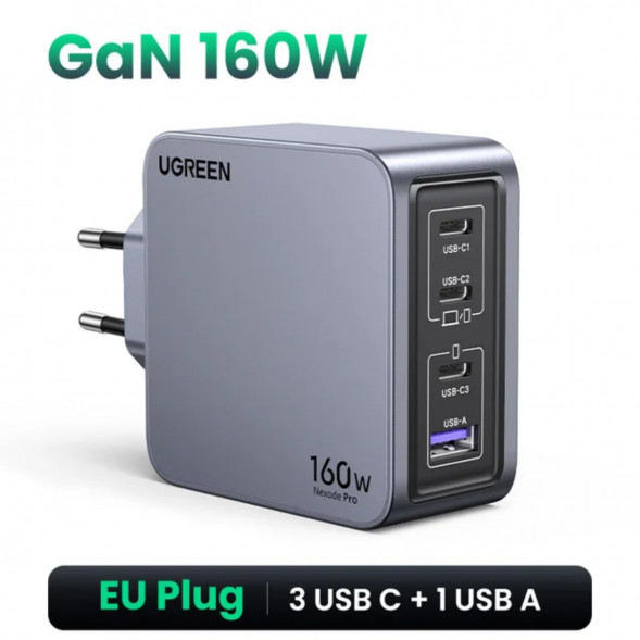 Сетевое зарядное устройство Ugreen 160W GaN USB-C в Москве