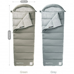 Спальный мешок Naturehike M300 (правый), зеленый