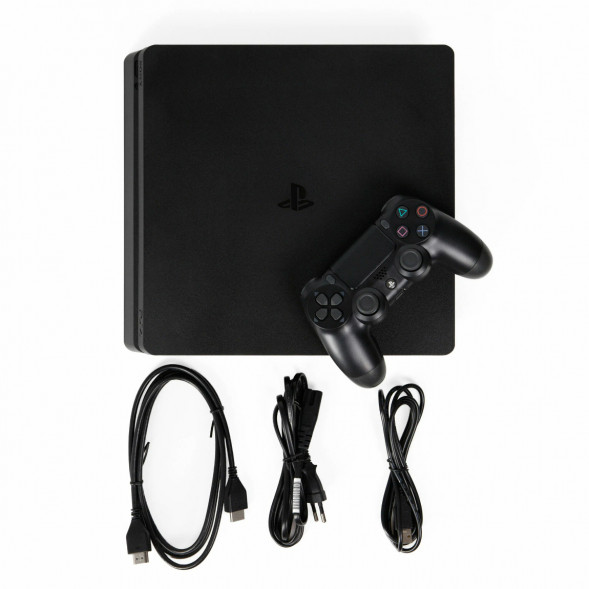 Игровая приставка Sony PlayStation 4 Slim 1TB black в Москве