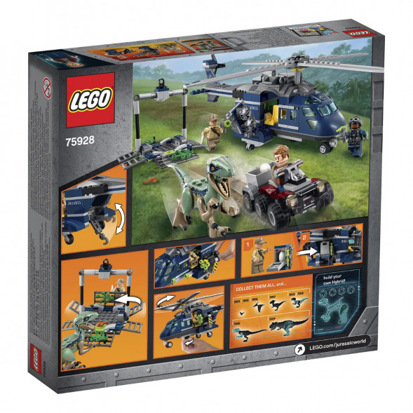 Конструктор LEGO Jurassic World 75928 Погоня за Блю на вертолёте  в Москве