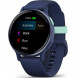 Умные часы Garmin Vivoactive 5, синие с металлически-синим безелем и силиконовым ремешком 010-02862-12 в Москве