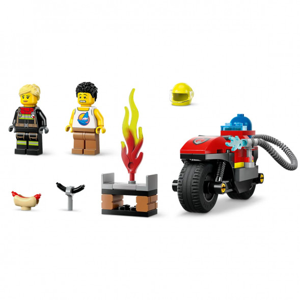 Конструктор LEGO City 60410 Пожарно-спасательный мотоцикл в Москве