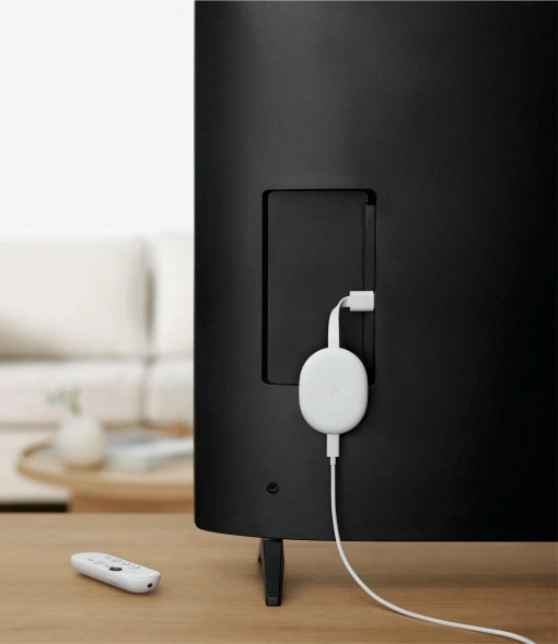 ТВ-приставка Google Chromecast c Google TV, snow в Москве