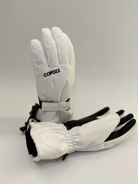 Перчатки горнолыжные сноубордические Copozz (белый, L) в Москве
