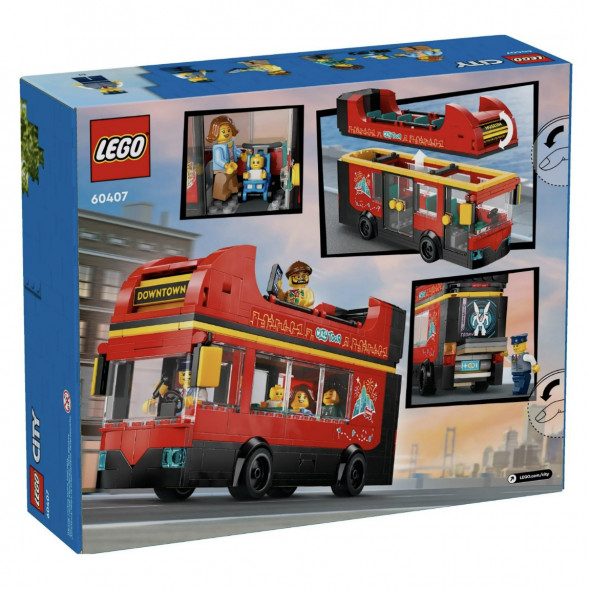 Конструктор LEGO City 60407 Красный двухэтажный экскурсионный автобус в Москве