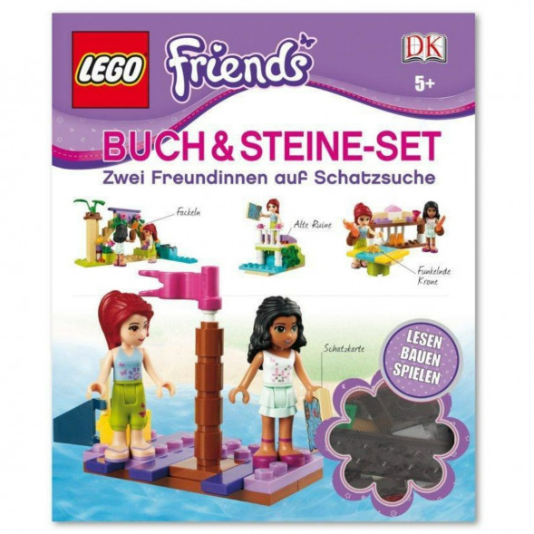 Книга и набор кубиков LEGO Friends Buch &amp;amp; Steine-Set Zwei Freundinnen auf Schatzsuche в Москве