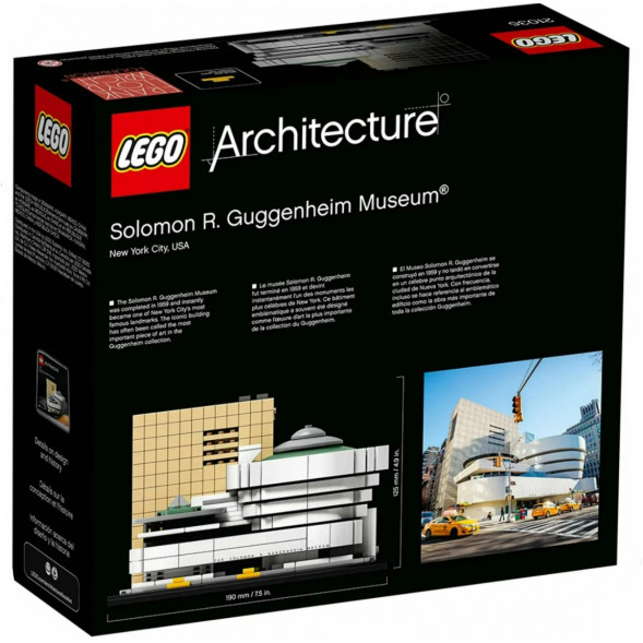 Конструктор LEGO Architecture 21035 Музей Соломона Гуггенхайма в Москве