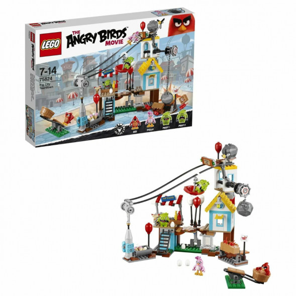 Конструктор LEGO Angry Birds 75824 Разгром Свинограда в Москве