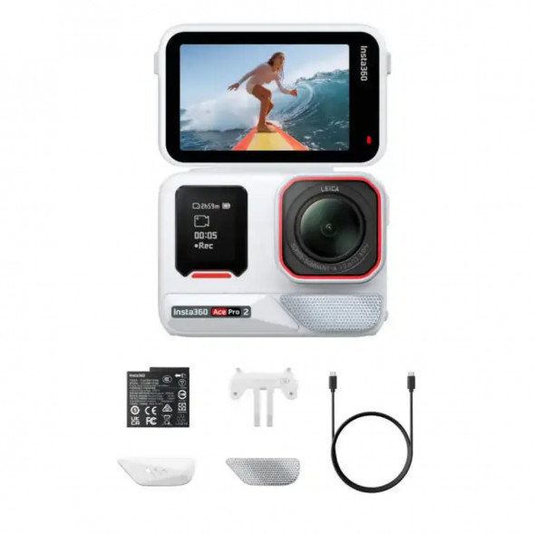 Экшн-камера Insta360 Ace Pro 2, Arctic White в Москве