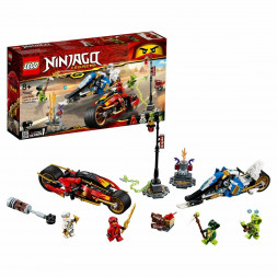 Конструктор LEGO Ninjago 70667 Мотоцикл-клинок Кая и снегоход Зейна