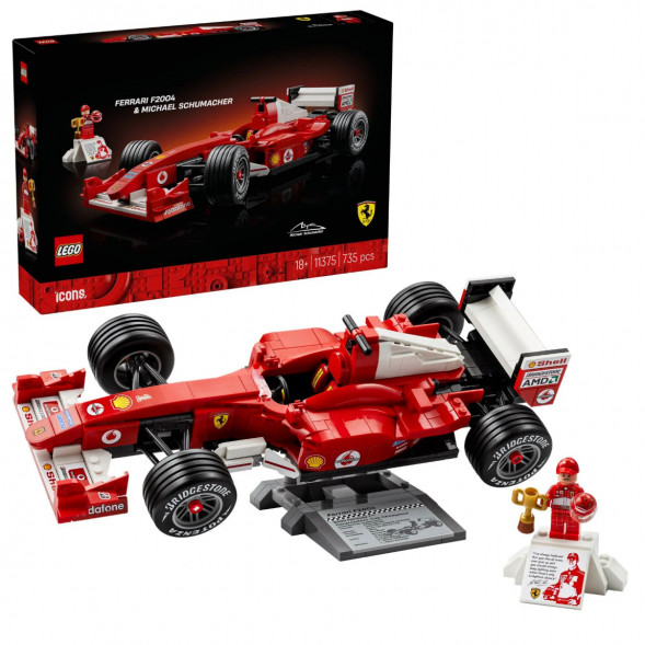 Конструктор LEGO Icons 11375 Ferrari F2004 и Михаэль Шумахер в Москве