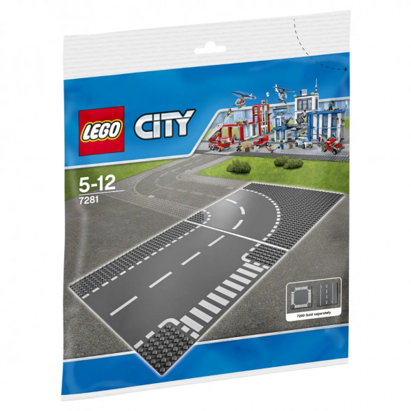 Конструктор LEGO City 7281 Т-образный перекрёсток и поворот в Москве