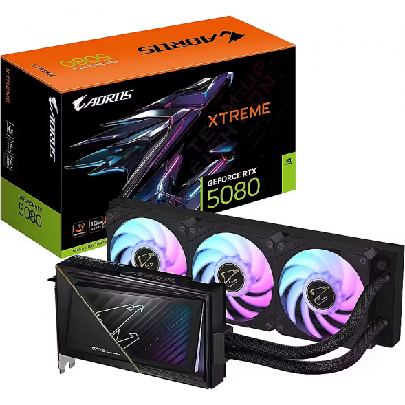 Видеокарта Gigabyte GeForce RTX 5080 XTREME WATERFORCE 16GB GDDR7 256bit Liquid Cooling GV-N5080AORUSX W-16GD в Москве
