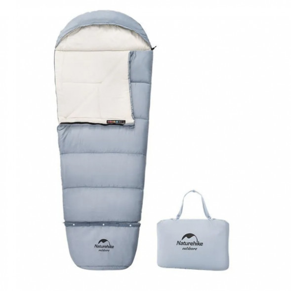Спальный мешок Naturehike C180 (190x75см), голубой в Москве