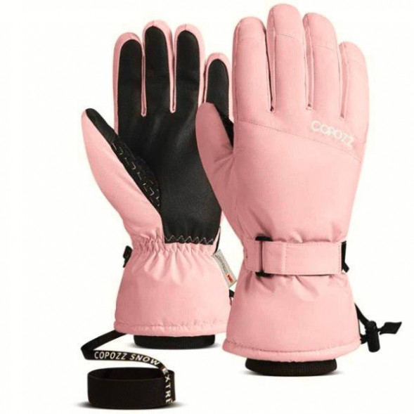 Перчатки горнолыжные сноубордические Copozz (розовый, S) в Москве