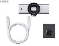 Веб-камера Logitech MX Brio 4K, Pale Grey