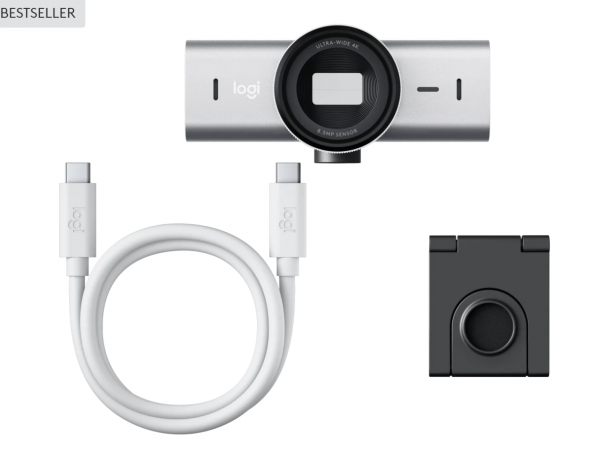 Веб-камера Logitech MX Brio 4K, Pale Grey в Москве