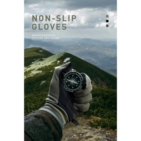 Перчатки сенсорные спортивные Naturehike Outdoor Full Touch GL10 (черный, L) в Москве