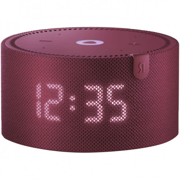 Умная колонка Яндекс Новая Станция Мини (с часами) - умная колонка с Алисой, красный гранат в Москве