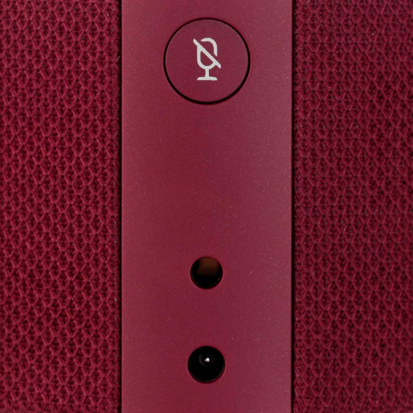 Умная колонка Яндекс Новая Станция Мини (с часами) - умная колонка с Алисой, красный гранат в Москве