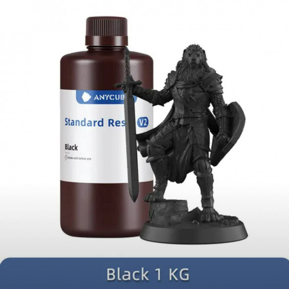 Смола для 3D печати ANYCUBIC Standart Resin V2 Black 1 Кг в Москве