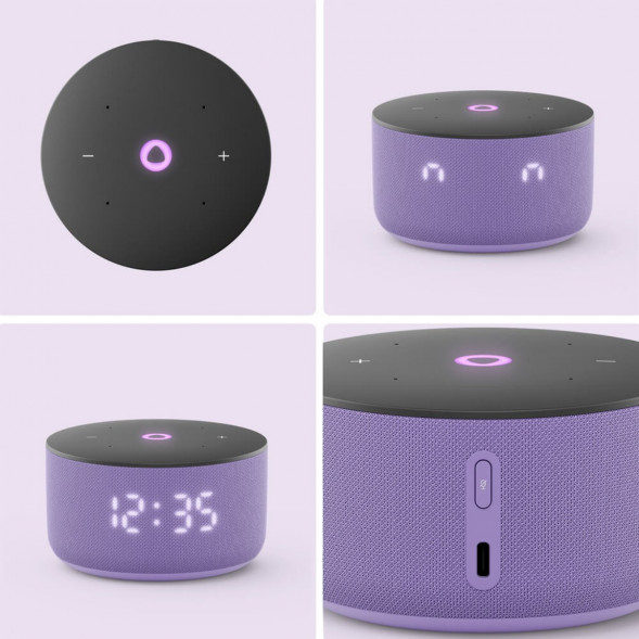 Умная колонка Яндекс Станция Мини 3 c Алисой на YandexGPT, лиловая в Москве