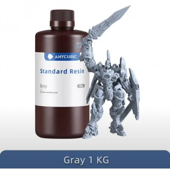 Смола для 3D печати ANYCUBIC Standart Resin Gray 1 Кг в Москве