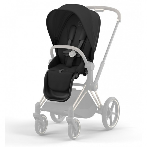 Коляска 2 в 1 Cybex Priam IV Sepia Black, шасси Rosegold в Москве