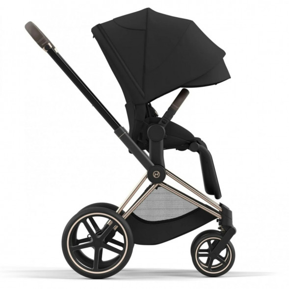 Коляска 2 в 1 Cybex Priam IV Sepia Black, шасси Rosegold в Москве
