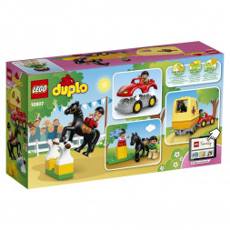 Конструктор LEGO DUPLO Town 10807 Трейлер для лошадок