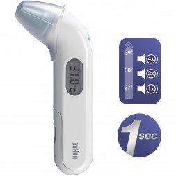 Ушной термометр Braun ThermoScan3 IRT3030, белый