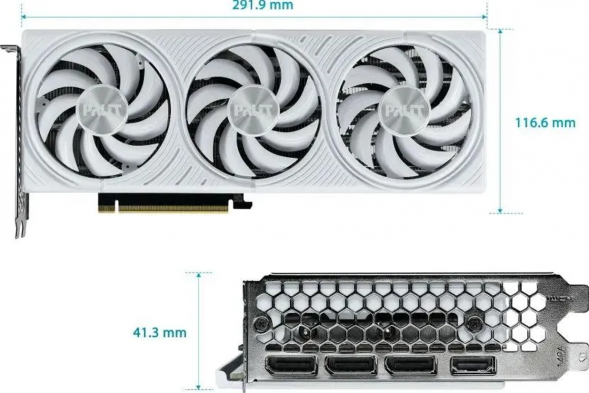 Видеокарта Palit NVIDIA GeForce RTX5070 WHITE OC 12ГБ GDDR7, OC в Москве
