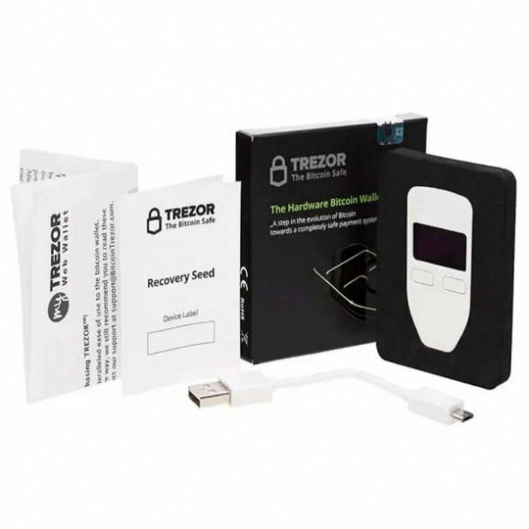 Аппаратный криптокошелек Trezor One, White в Москве