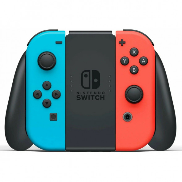 Игровая приставка Nintendo Switch OLED 64 ГБ, неоновый синий/неоновый красный в Москве