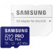 Карта памяти micro SDXC 512Gb Samsung PRO Plus U3 A2 V30 180/130MB/s в Москве