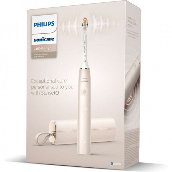 Звуковая зубная щетка Philips Sonicare 9900 Prestige HX9992, золотистое шампанское в Москве