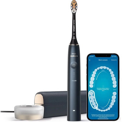 Звуковая зубная щетка Philips Sonicare 9900 Prestige HX9992, темно-синий в Москве
