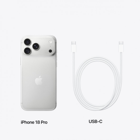 Смартфон Apple iPhone 18 Pro 1TB (SIM + eSIM), Silver в Москве