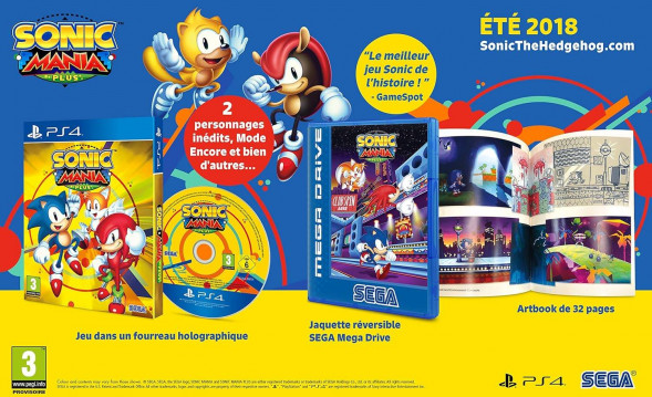 Игра Sonic Mania Plus (+ Артбук) [PS4, русские субтитры] в Москве
