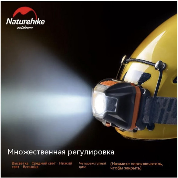 Налобный фонарь Naturehike TD-02, голубой в Москве