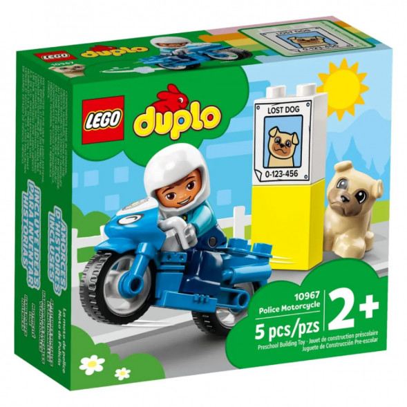 Конструктор LEGO DUPLO 10967 Полицейский мотоцикл в Москве