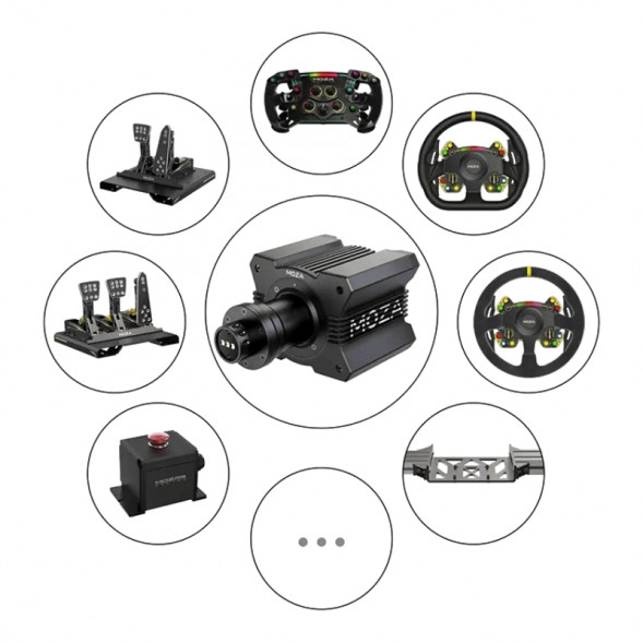 Рулевая база MOZA Racing R9 V2, черный в Москве