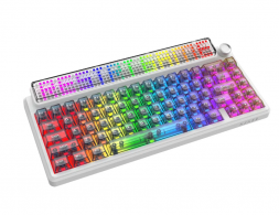 Беспроводная игровая механическая клавиатура Ajazz Pixel 68, 8K, Hot-Swap, RGB, с матричным LED экраном